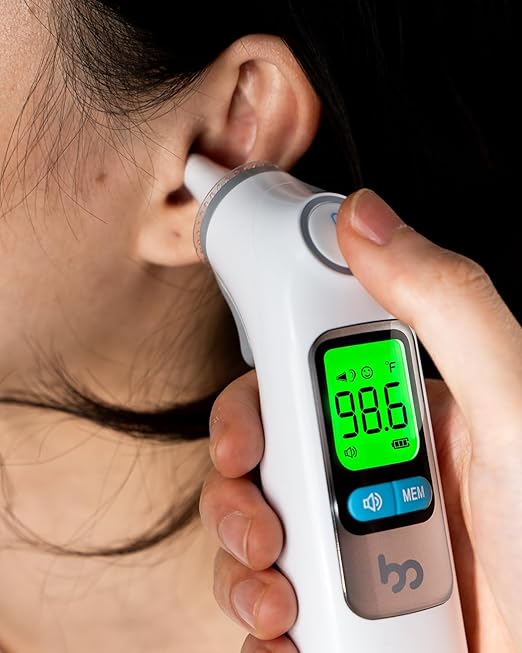 femometer 100 Counts Ear Thermometer Probe Covers, Refill Caps, Lens Filters, BPA Free and Disposable Ear Thermometer Cover Caps