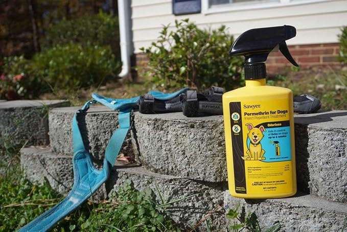 Sawyer Products SP624 Permethrin, Permethrin for Dogs Insect Repellent Treatment
