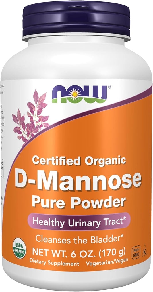 NOW Foods Supplements, D-Mannose Powder, Non-GMO Project Verified, Healthy Urinary Tract*, 6-Ounce