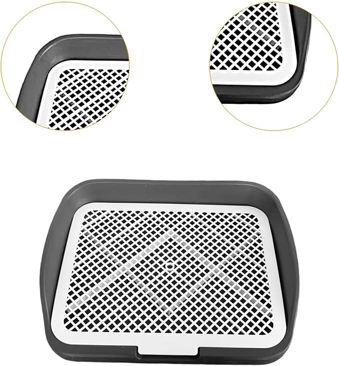 Dog Toilet Training, Toilet Puppy Pad Holder, Non-Slip, with Column, Dog Pee Holder, Training Pad for, Home, Dorm, Gray