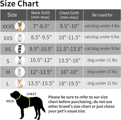 Soft Dog Harness and Leash Set for Walking, Summer Step in Vest Harness, Reflective Bands, Ultra Thin Breathable Pet Supplies, for Extra Small Dogs and House Cats Black XS