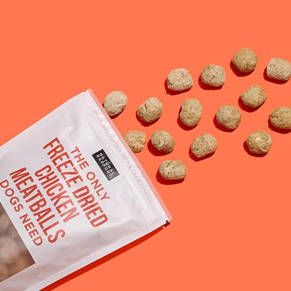 Natural Rapport Chicken Meatball Treats - The Only Chicken Meatballs Dogs Need - All Natural for Small & Large Dogs (4 oz)
