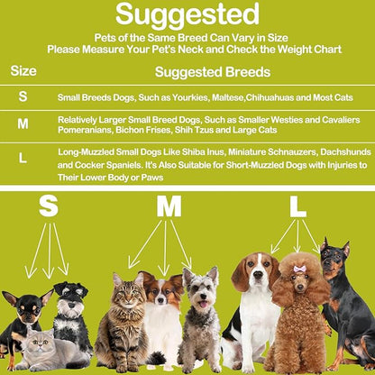 Dog Cone Collar for Dogs After Surgery, Soft Surgery Colla, Adjustable Dog Cone Collar for Pup&Kitty Pet Recovery, Pets Collar