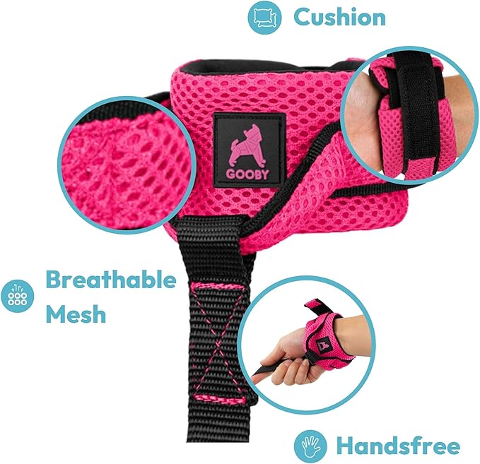 Gooby Soft Mesh Wrist Band Surfer Leash - Lime, 6 FT - Comfortable Hands Free Leash with Elastic Band for Small, Medium and Large Dogs