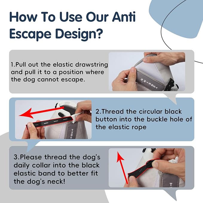 Soft Dog Cone Collar Alternative, Comfortable Elizabethan Dog Neck Pillow Cone for Medium Dogs (Maltese Bichon), Protective Adjustable Head Recovery Cone After Surgery Anti Licking