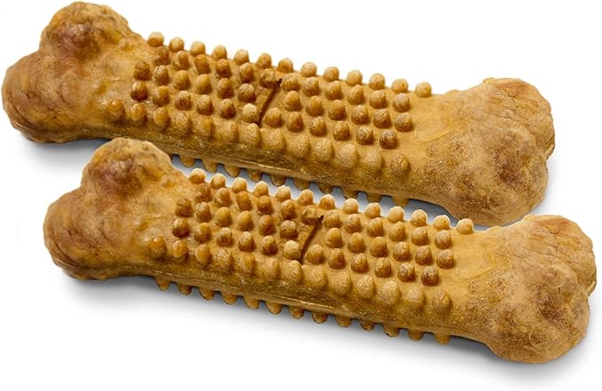 Nylabone Nubz Natural Dog Chew Treats for Large Dogs, Long Lasting Dog Bones Made in USA, Chicken Flavor Breath Freshener Dental Chews, For Dogs Over 30 lbs. (18 Count)