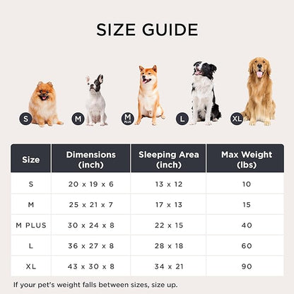 Bedsure ComfyFleece™ Washable Dog Bed for Medium Dogs - Cute Furry Puppy Beds, Rectangle Orthopedic Corduroy Fleece Pet Beds with Removable Zipper Cover, 20x19x6inches, Blue