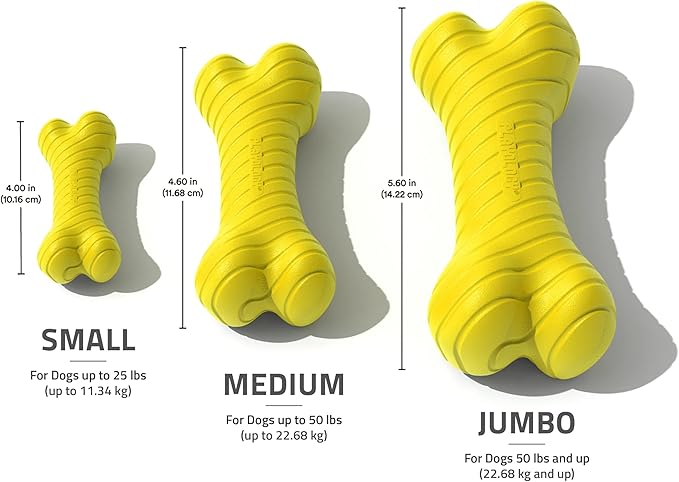 Playology Dog Toys | Dual Layer Bone Durable Chew Toy Bone for Dogs | Jumbo Chicken Scented Toy - Easy to Clean and Made from Non Toxic Materials