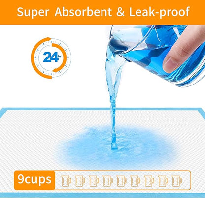 Bolux Dog and Puppy Training Pads， Disposable Dog Pee Pads (50, 17.8"*23.5"(45*60cm))