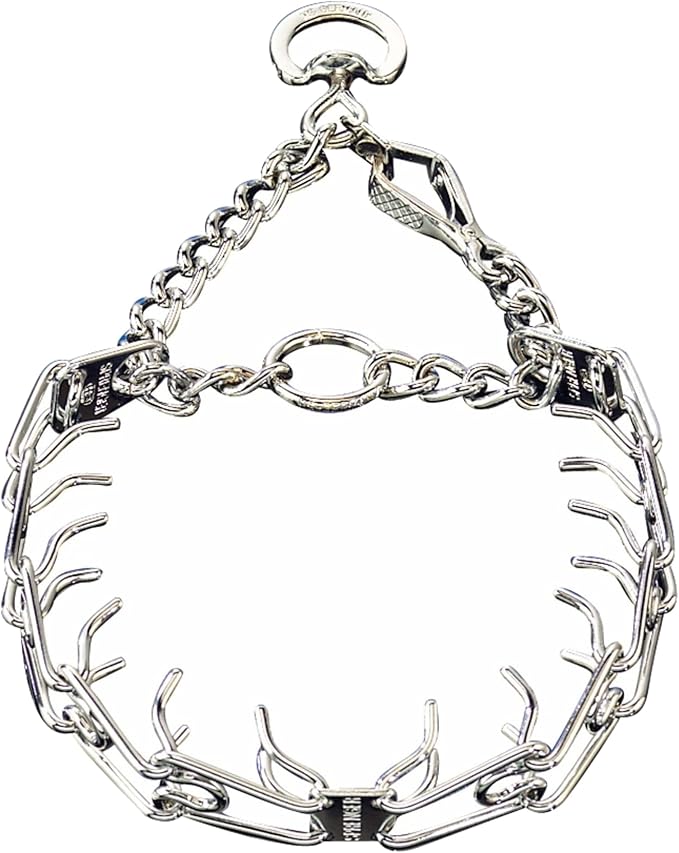 Herm Sprenger Pet Supply Imports Chrome Plated Training Collar with Quick Release Snap for Dogs, X-Large, 4mm, 24-Inch
