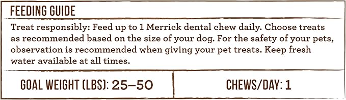 Merrick Fresh Kisses Natural Dental Chews Infused With Coconut And Botanical Oils For Medium Dogs 25-50 Lbs - 22 ct. Box