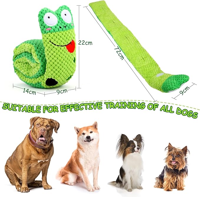 Letsmeet Squeak Dog Toys for Stress Release & Boredom Relief, Dog Puzzle IQ Training, Snuffle Foraging Instinct Training - Suitable for Small, Medium & Large Dogs