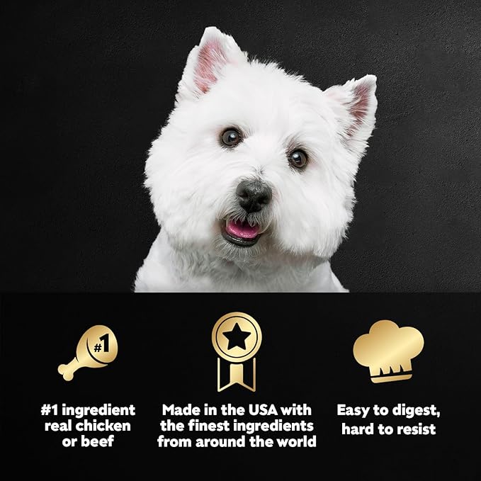 Cesar Loaf in Sauce Wet Dog Food Variety Pack, Rotisserie Chicken Flavor with Bacon & Cheese, Filet Mignon Flavor with Bacon & Potato, Wet Food for Dogs, 3.5 oz Easy Peel Trays, 12 Count (Pack of 2)