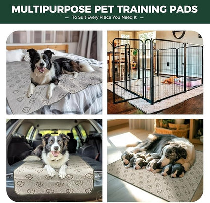 FXW Washable Pee Pads for Dogs, Leak-Proof & Non-Slip, Specifically Designed for FXW Rollick/Homeplus 32/40/45inch 8 Panels Dog Playpen, 34" Octagon, Khaki, 1 Pack