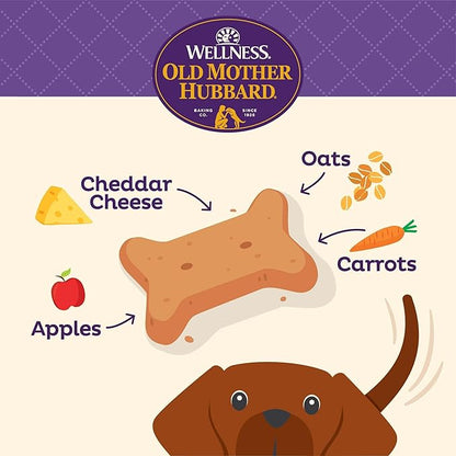 Wellness Old Mother Hubbard Classic Bac'N'Cheez Dog Biscuits, Natural Training Treats, Bacon and Cheese Flavor, Small Size, 20 oz Bag