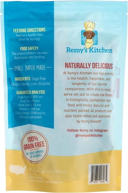 Chicken Meat Medley Freeze Dried Dog Treats USA Sourced and Small Batch Made - Human-Grade, All Natural Dog Treats Without Artificial Preservatives, Grain Free - 3 oz