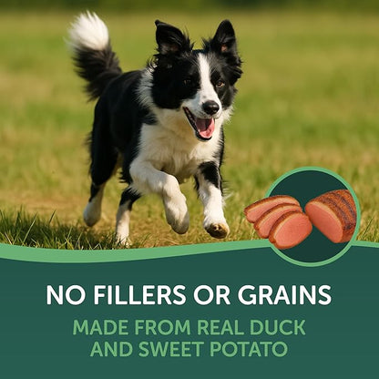HEALTHFULS Duck & Sweet Potato Treats, 16 oz - Healthy, Protein Rich Treats for Dogs - Dog Chews