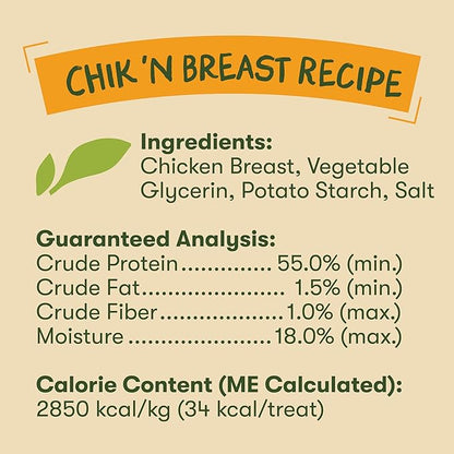 Pet 'n Shape Chik 'n Breast Jerky Dog Treats - 1 Pound