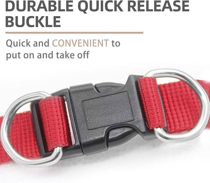 PUPTECK Soft Mesh Dog Harness and Leash Set Step-in Plaid Puppy Padded No Pull Vest Harness for XS Small Medium Sized Dogs Cats Outdoor Walking, Red M