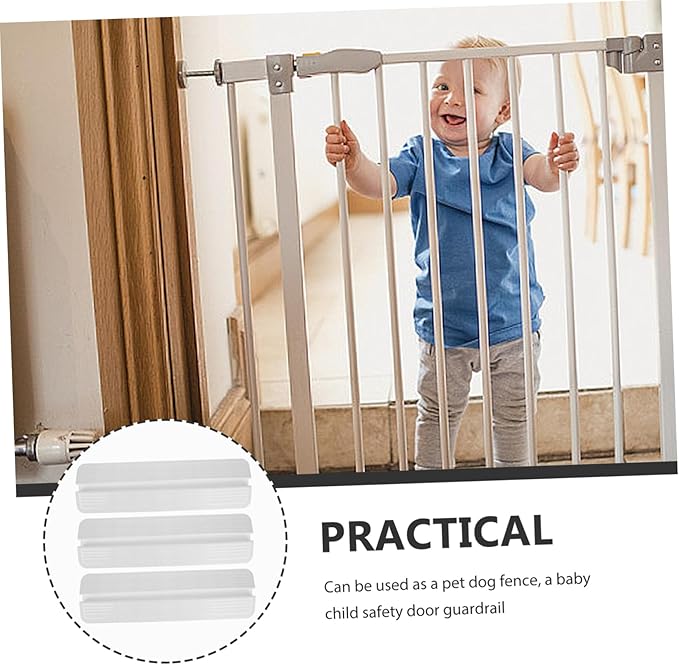 YARNOW 3pcs PET Gate Fence for Small to Large Dogs Freestanding Safety Guardrail Anti-Kick Pedal Indoor Baby Gate Barrier for Stairs and Doorways