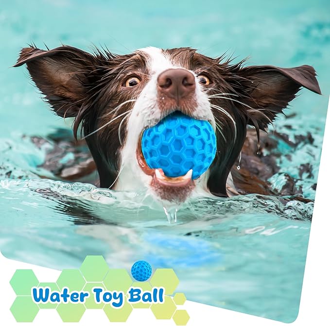 Squeaky Dog Toys for Aggressive Chewers, Indestructible Dog Balls for Aggressive Chewers, Squeaky Balls for Dogs, Interactive Toys for Large Dogs, Funny Heavy Duty Ball