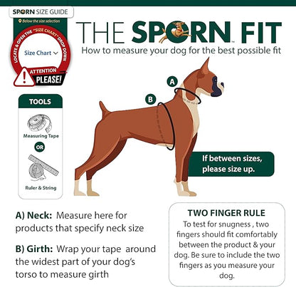 Sporn Original Dog Halter, No Pull Dog Harness, Durable Nylon Collar with Padded Restraint Sleeves for Small Breeds, No Choke Design, Adjustable Fit, Easy On/Off, Black, Small