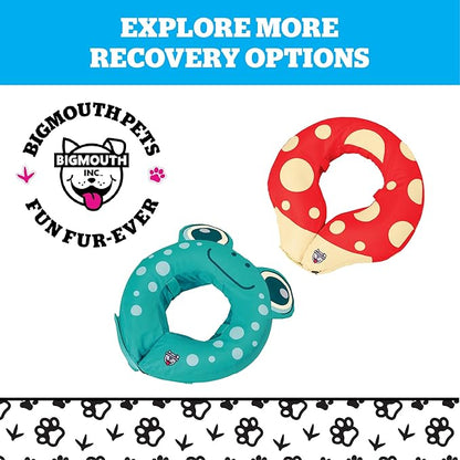 Rainbow Inflatable Dog Recovery Collar, Comfortable Cone Replacement for Pet Surgery, Protective Collars to Prevent Licking & Biting, Size Large
