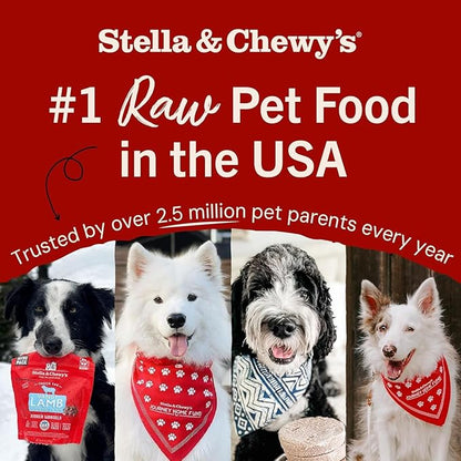 Stella & Chewy's Freeze-Dried Raw Dinner Patties - Chicken Recipe - High Protein Grain-Free Puppy & Dog Food - Perfect for Picky Eaters - 25 oz,(Pack of 2)