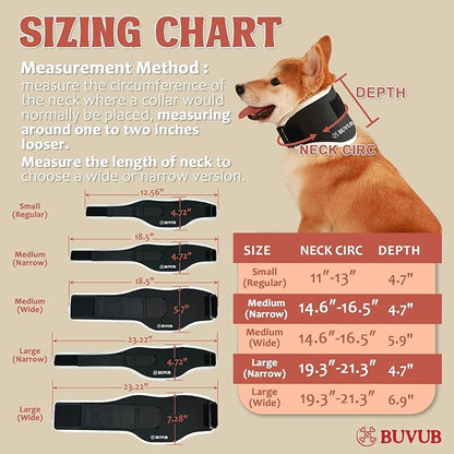 Dog Neck Brace Supports Pet's Neck with Cervical Vertebral Sprains Instability Intervertebral Disk Disease (IVDD) Collar for Dog (Wide L)