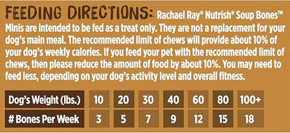 Nutrish Soup Bones Premium Dog Chews with Real Beef and Barley,6 Chews (Rachael Ray),(Pack of 2)
