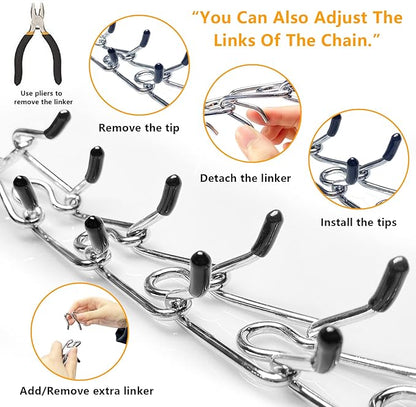 Prong Collar for Large Dogs, Dog Pinch Collar,Dog Choker Collar,High Strength Quick Release Metal Buckle,Comfort Rubber Tips,for Large Dog