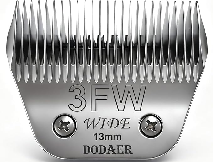 3FW Dog Grooming Replacement Wide Blade,Compatible with Andis, Wahl, Oster A5 Dog Wide Clippers, 13mm (1/2") Cutting Length,for Large Dogs, Cats Other Pet Grooming