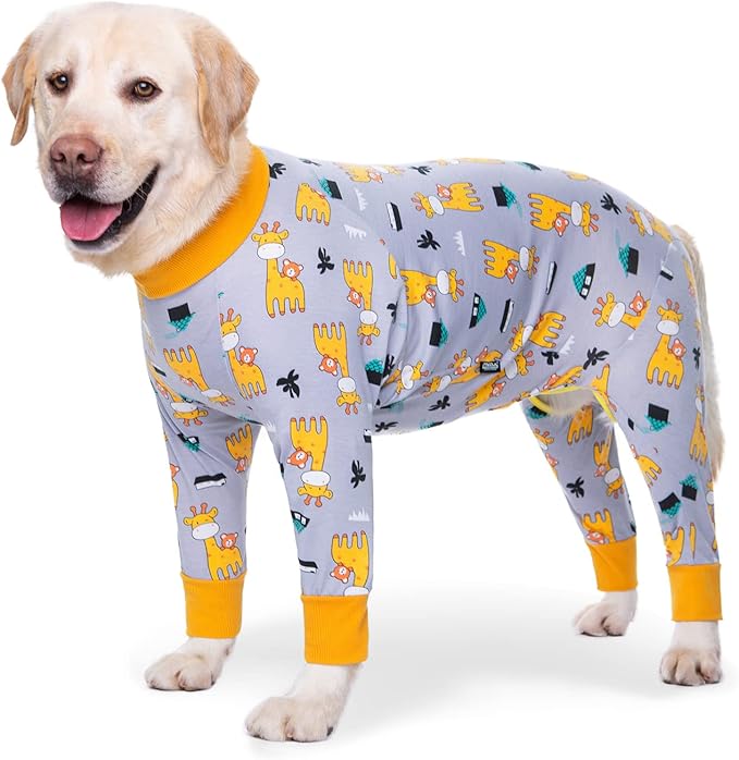 Dog Surgery Recovery Suit Onesies for Large Dogs Spayed Recovery Suit Cone Alternative After Surgery Abdominal Wounds Protector Dog Bodysuit for Medium Large Dogs Pajamas