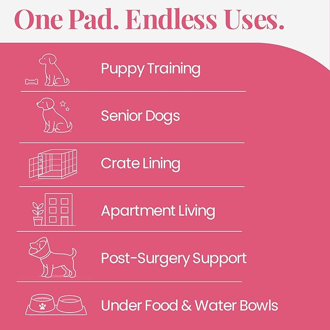 Pupiboo Disposable Dog and Cat Training Pads (100 Count) – 23x23 in Highly Absorbent Pee Pads, Leak Proof Backing, Pheromonal Attractant for Housebreaking and Indoor Potty Training