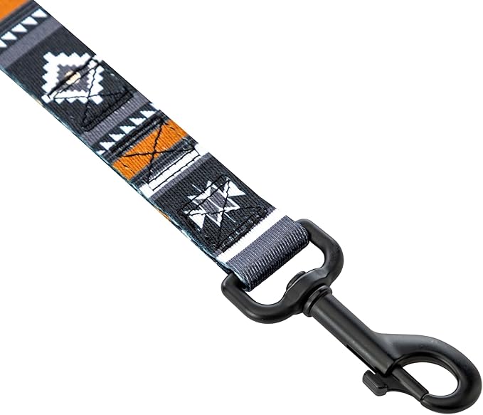 Wolfgang Heavy Duty Dog Leash, Pull-Tested for Walking & Training, NewMoon Print, Dual Handle Large