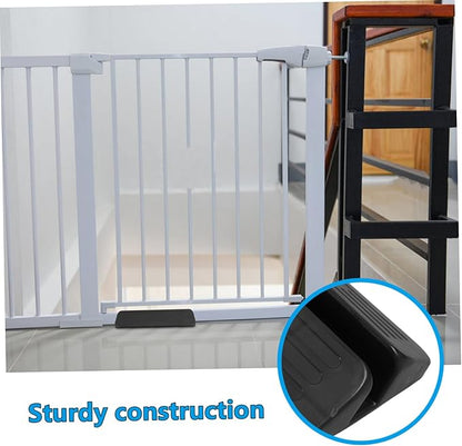 TOYANDONA Safety Door Gate Ramp for Pets Lightweight Kick Plate Accessory for Indoor Use Easy Installation Protective Barrier for Stairways for Dog Gates