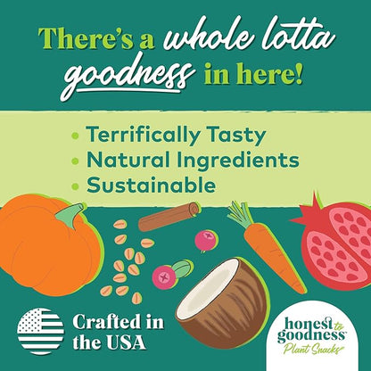 Honest to Goodness Plant Snacks Mellow Belly Pumpkin & Cinnamon Recipe Dog Treats, Enriched with Omega 3s & Postbiotics, 8oz