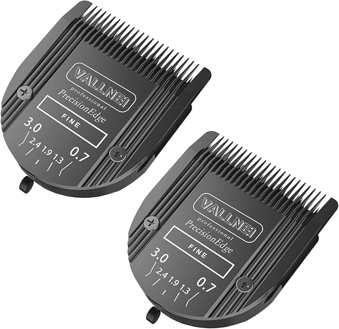 5-in-1 Replacement Clipper Blade, Detachable & Adjustable Dog Grooming Blade Compatible with Wahl Arco, Bravura, Chromado, Creativa, Figura, Motion & SuperGroom (Black 2 Pack)
