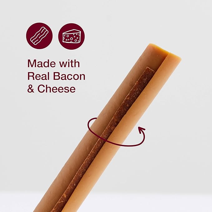 SmartBones SmartSticks, Treat Your Dog to a Rawhide-Free Chew Made With Real Bacon and Cheese, 10 count (24 pack)