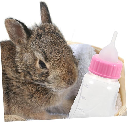 POPETPOP 2Pcs Kitten Nursing Bottles Puppy Milk Feeder with Scale Design Easy to Clean Suitable for Small Pets Colors for Feeding Kittens and Puppies