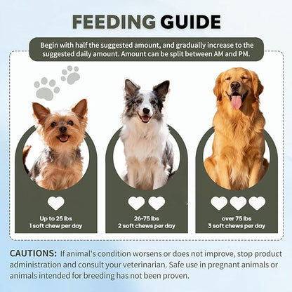 Anal Gland Support Chews, Dog Scoot Treatment with Pumplin Digestive Enzymes Probiotics Fiber for Dogs Digestion and Gut Health Stop Scoot for Dog - 120 Ct (Gland Guard, 120Ct Chicken)