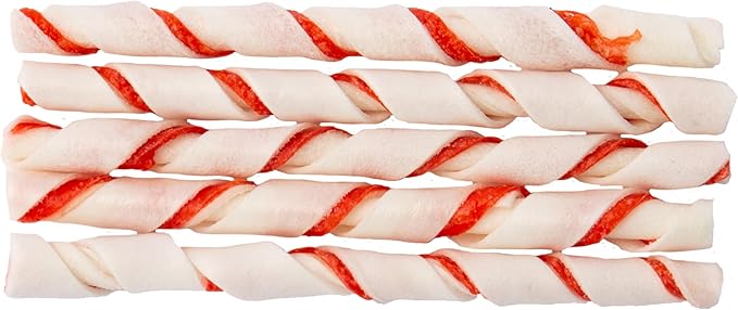 Dingo Twist Sticks Rawhide for Dogs, Made with Real Chicken, 50 Count
