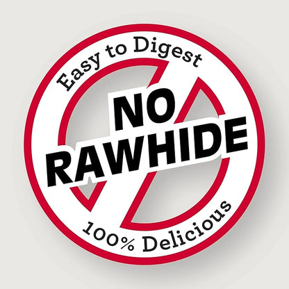 SmartBones Chicken Wrapped Stuffed Twists, Treat Your Dog to a Rawhide-Free Chew Made with Real Meat and Vegetables, 10 Count