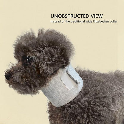 Haofy Dog Neck Support Collar Adjustable Prevent Licking Protective Pet Cervical Collar Neck Brace for Cats Post Surgery (L)