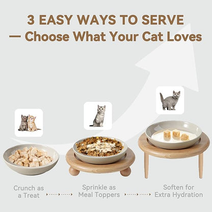 Freeze-Dried Salmon Cat Treats for Skin & Coat Health, 4oz, Single Ingredient High Protein Reward Snacks for Pets, Grain & Gluten Free