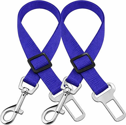 SunGrow Dog Seat Belt for Car, Adjustable Nylon Pet Seatbelt, Supports All Cars, Dog Car Leash Seat Belt, Seatbelt for Dogs, Cats & Ferrets Travel Harness