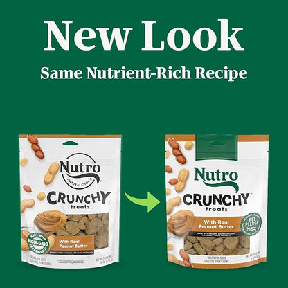 Nutro Crunchy Dog Treats with Real Peanut Butter, Training Treats for Dogs, 16 oz. Bag