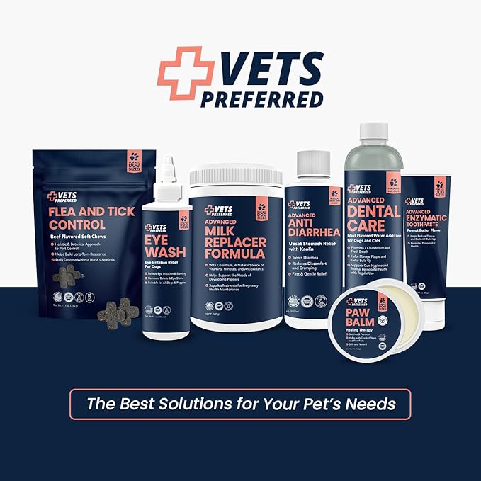 Vets Preferred Flea and Tick Prevention for Dogs Chewable - Daily Defense Without Harsh Chemicals - Immune Support & Antioxidant Protection - Beef Flavored - 90 Soft Chews