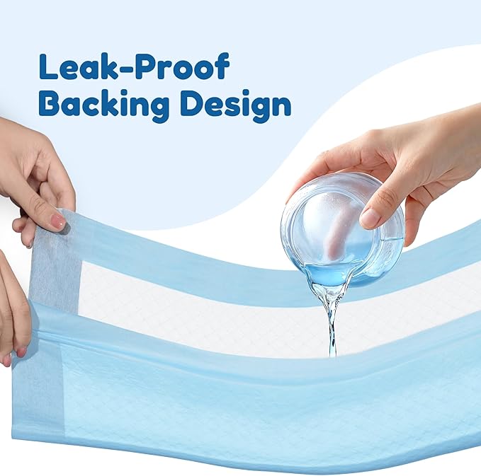 FluffyDream Dog and Puppy Pet Training Pad with Leak-Proof Quick-Dry Design for Potty Training,13"x17.7"(100PCS) Pee Pads for Dogs, Super Absorbent Disposable Underpads