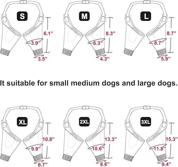 HDKUW Dog Elbow Protector for Calluses, Recovery Suit for Front Legs, Cone Collar Alternative to Stop Licking Wounds, Cover Sleeve for Small Medium Large Dogs - Orange L